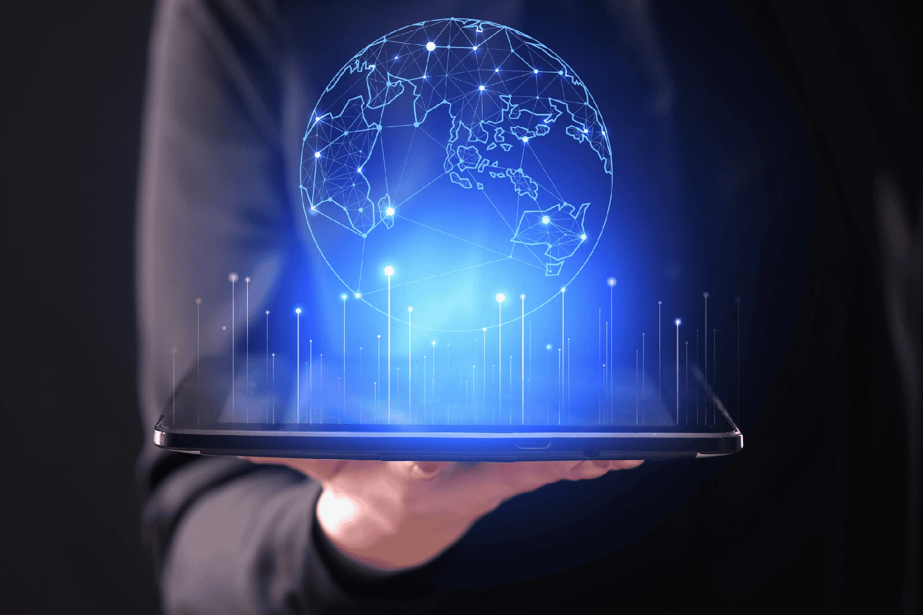 Enterprise AI connection imagery from the MTS website