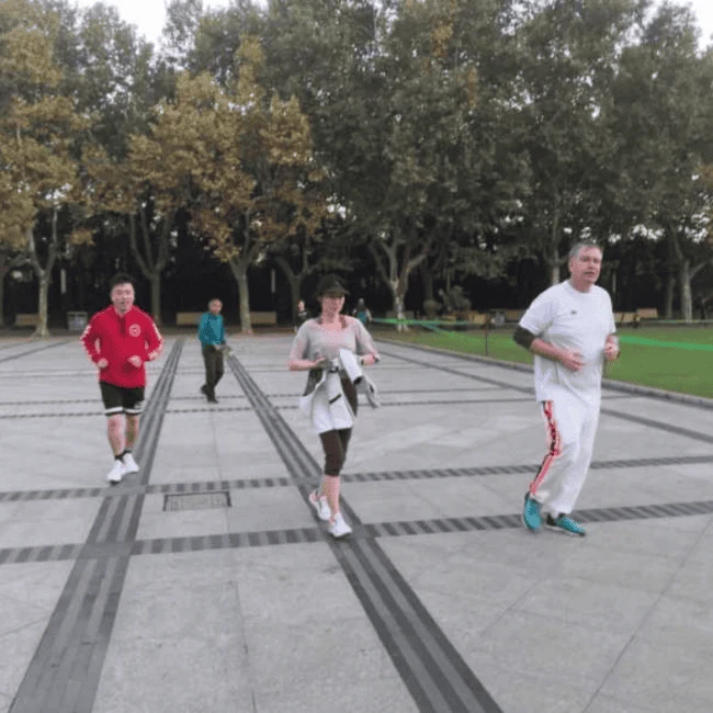 MTS colleagues taking part in a team activity